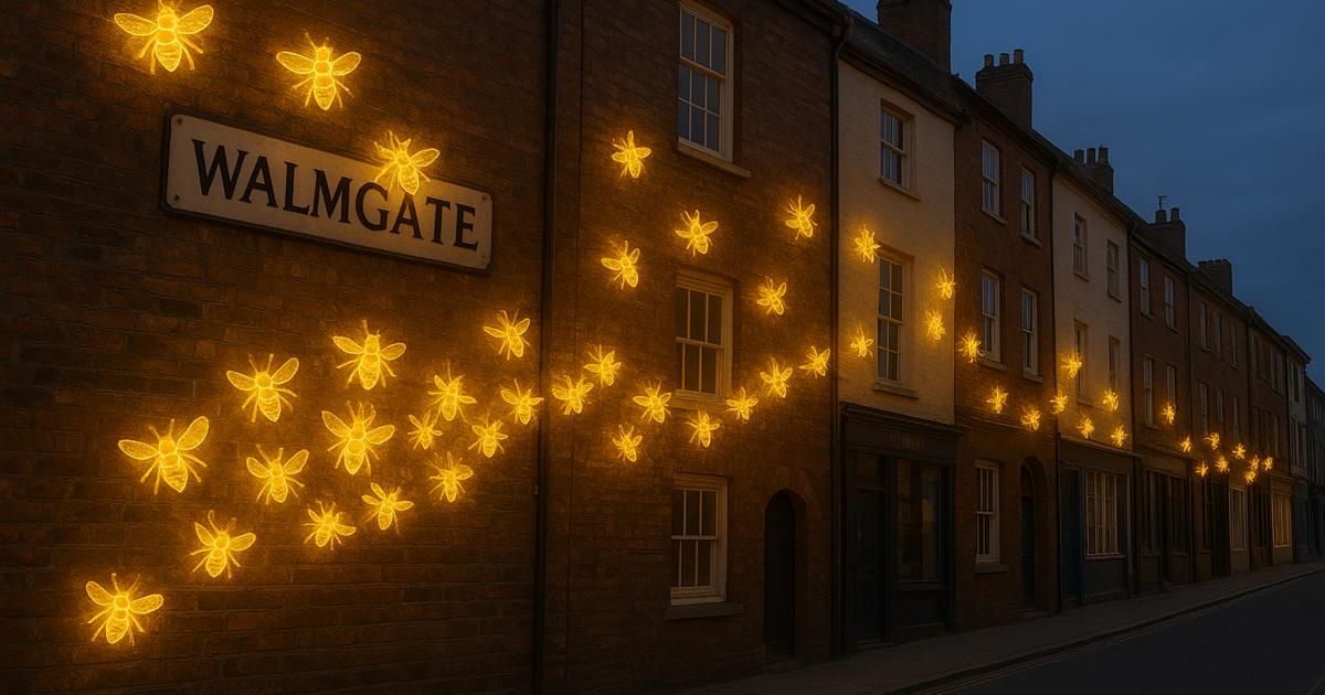 York: New illuminated artwork set for historic city street