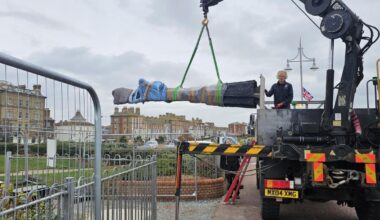 New statue installed in Lowestoft ahead of grand unveiling