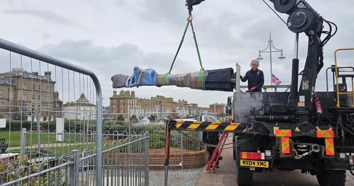New statue installed in Lowestoft ahead of grand unveiling