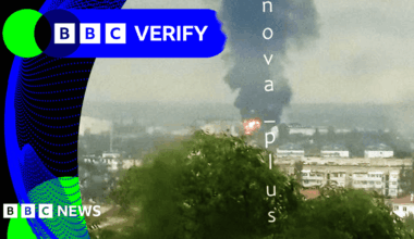 BBC Verify Live: Using heat data and video to investigate mass Ukraine drone attack on Russia