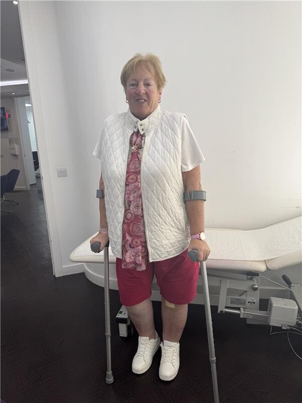 'Now I can hold my granddaughter': Maureen Higgins following her knee operation