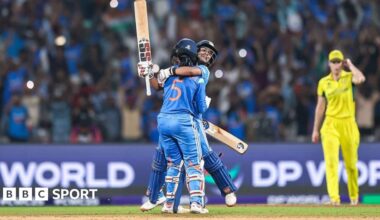 BBC Sport microphone and phone