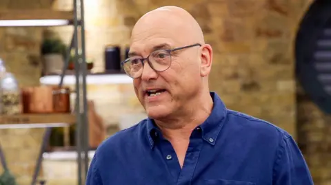 BBC/ShineTV A picture of Gregg Wallace in a blue shirt
