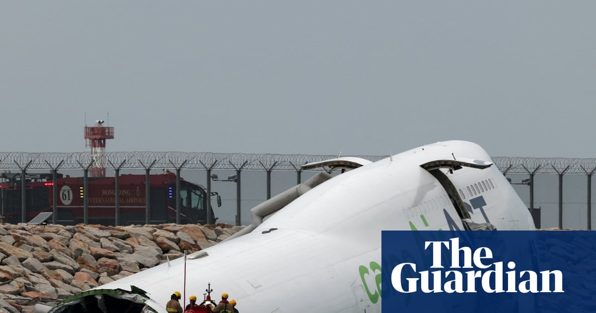 Hong Kong: two people reported killed after cargo plane skids off airport runway | Hong Kong