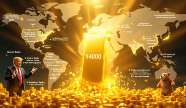 Global uncertainty influences rising gold prices.