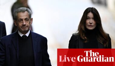 Defiant Sarkozy begins jail sentence as lawyer says he will be held in solitary confinement – Europe live | World news