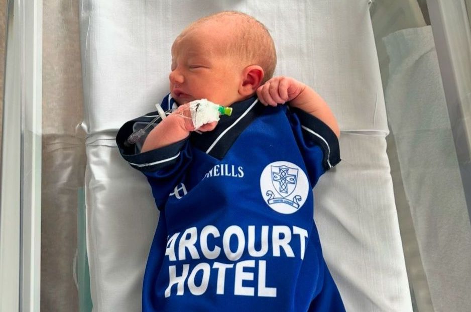 Hours old but Finn is already celebrating his first county title!