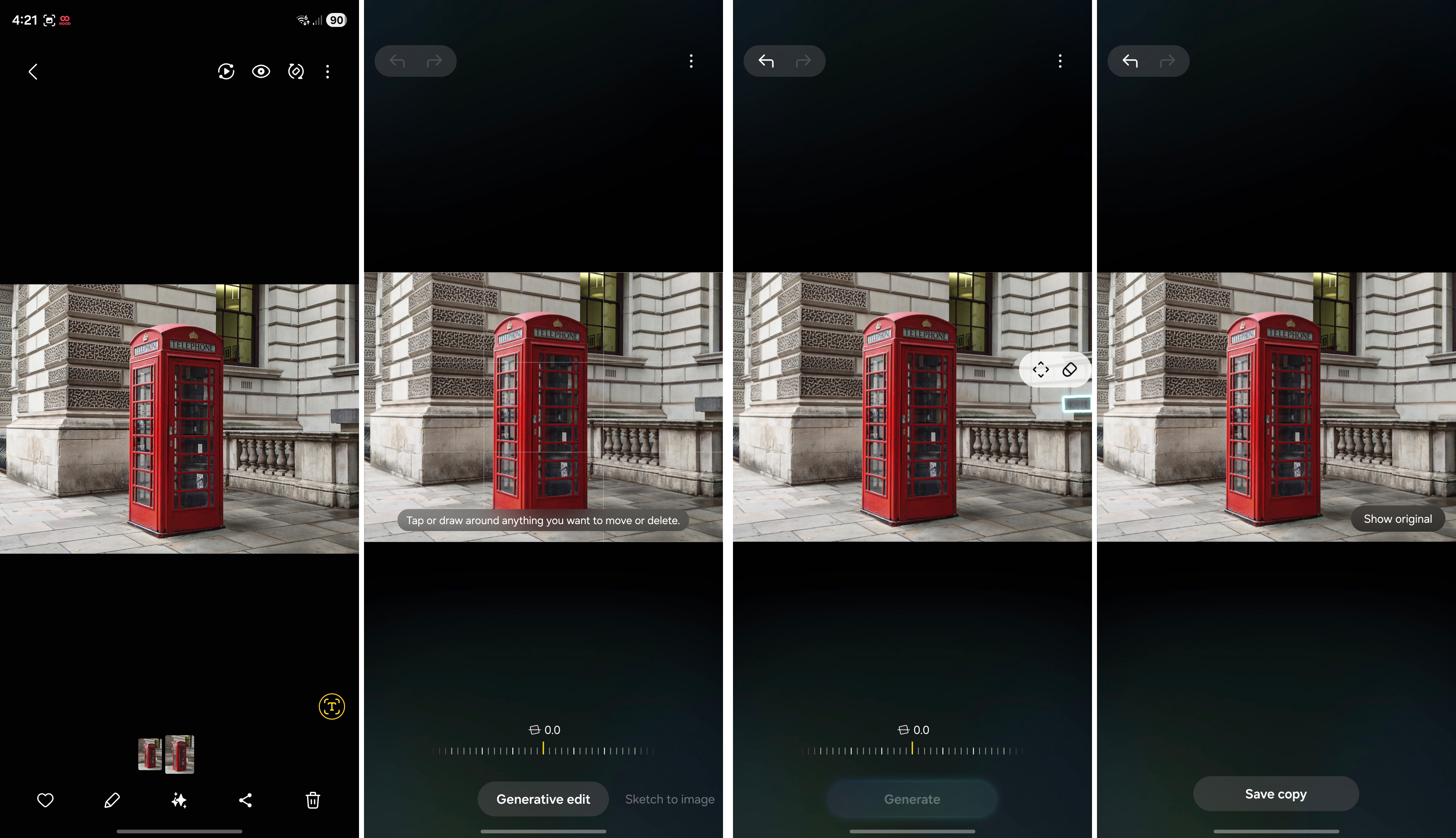 Generative Edit in Galaxy AI