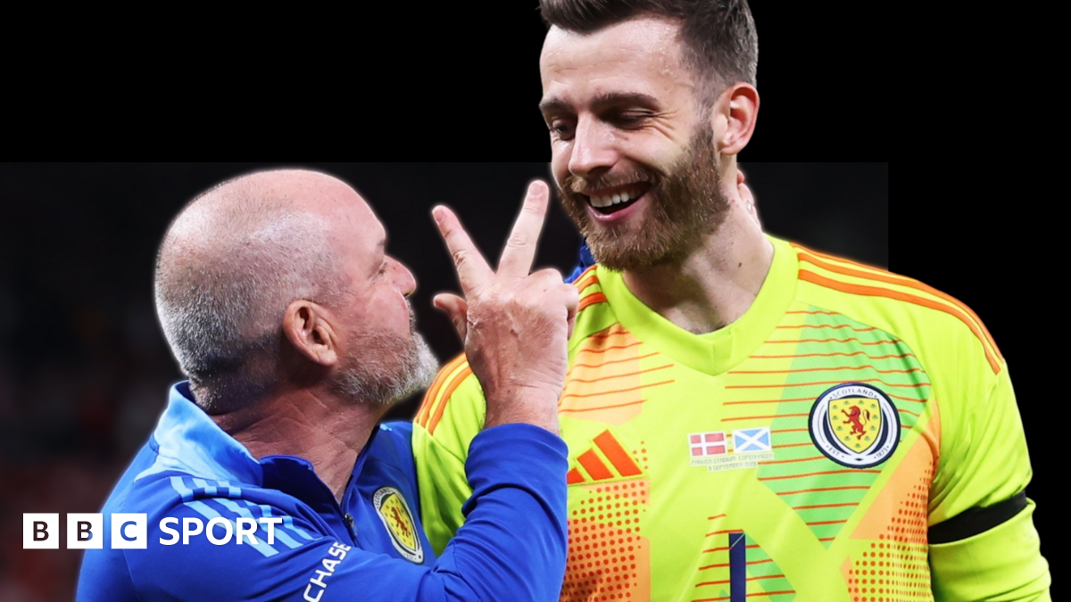 Steve Clarke and Angus Gunn