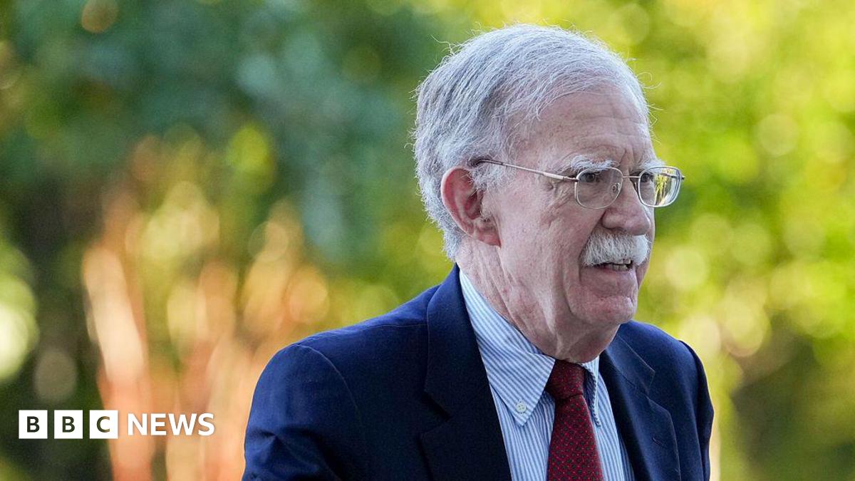 Former national security adviser John Bolton arrives at court on Friday.