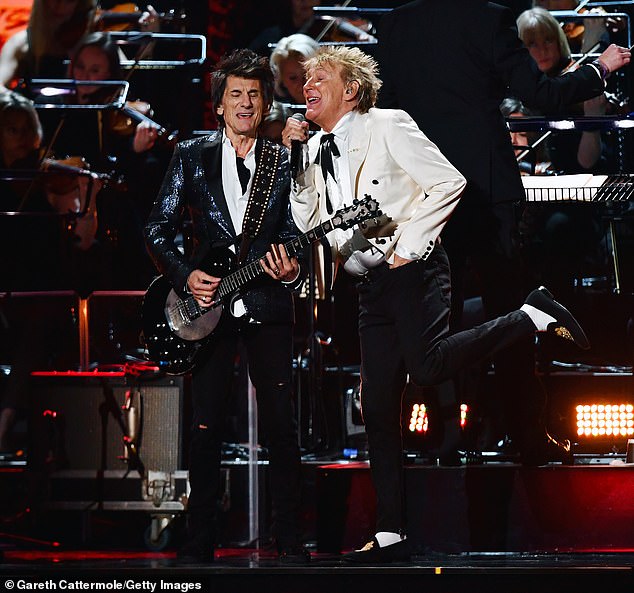 Ronnie Wood (pictured left with Rod Stewart in 2020) told BBC Radio 4¿s Desert Island Discs today that the pair have been working in the studio and are planning a reunion
