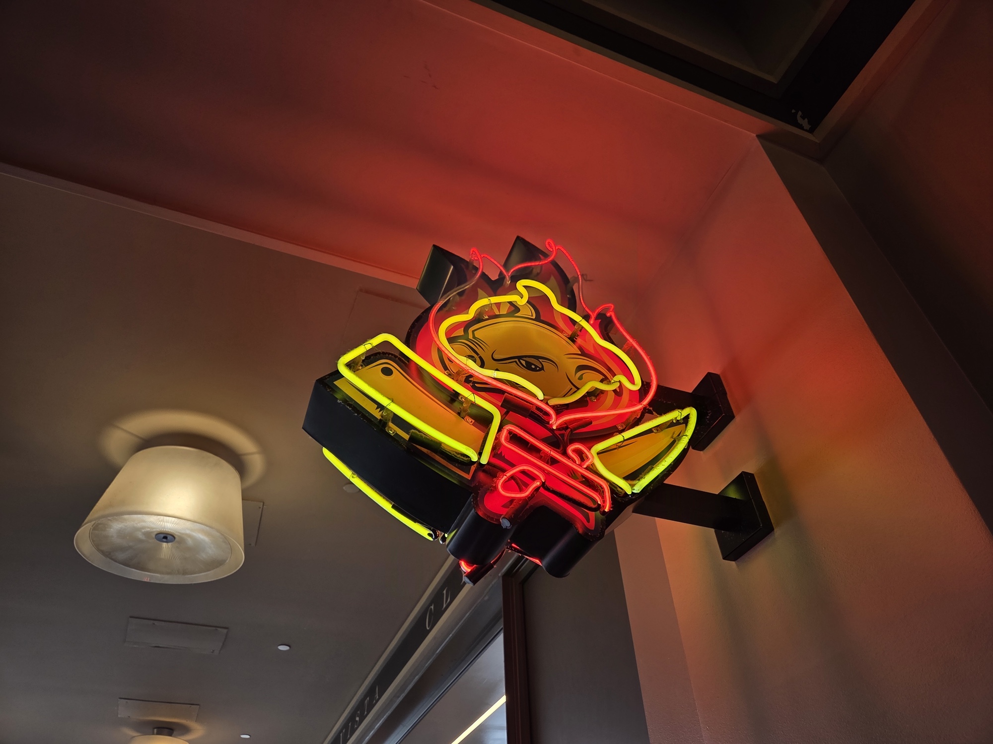 Neon sign shot by Galaxy S25 Plus