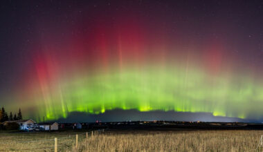 The Northern Lights may shine across parts of Canada Tuesday night