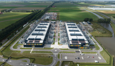 Data center, cloud storage infrastructure, big data server in The Netherlands.
