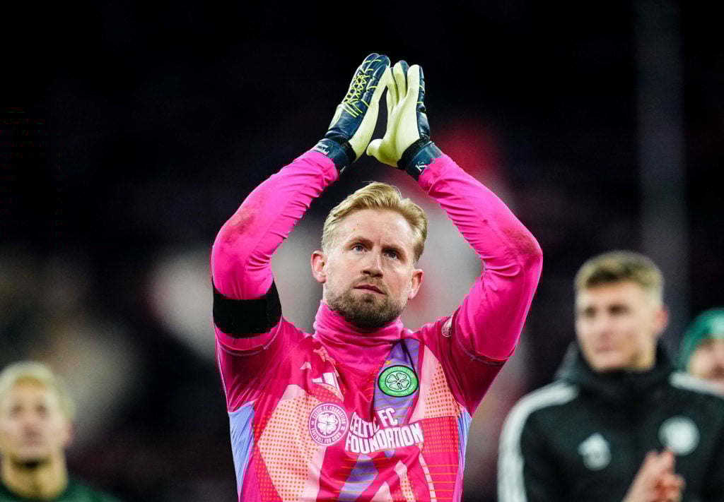 Kasper Schmeichel thanks Celtic fans after the Champions League defeat against Bayern Munich