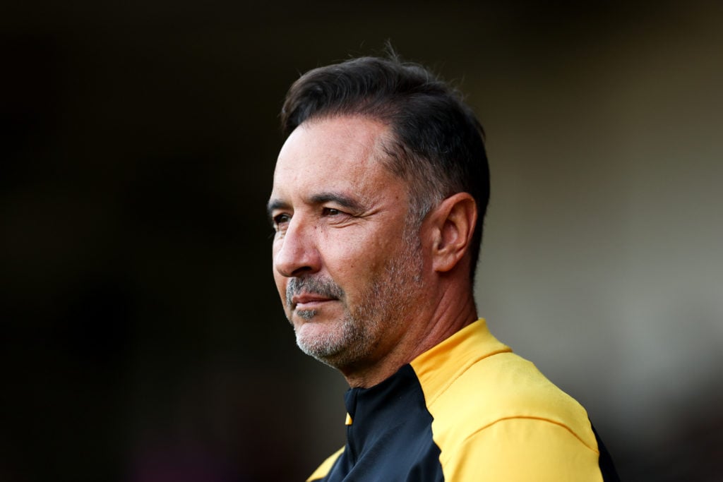 Wolves manager Vitor Pereira looks on.