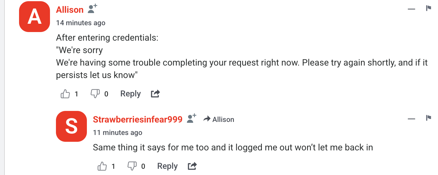 Down Detector reports