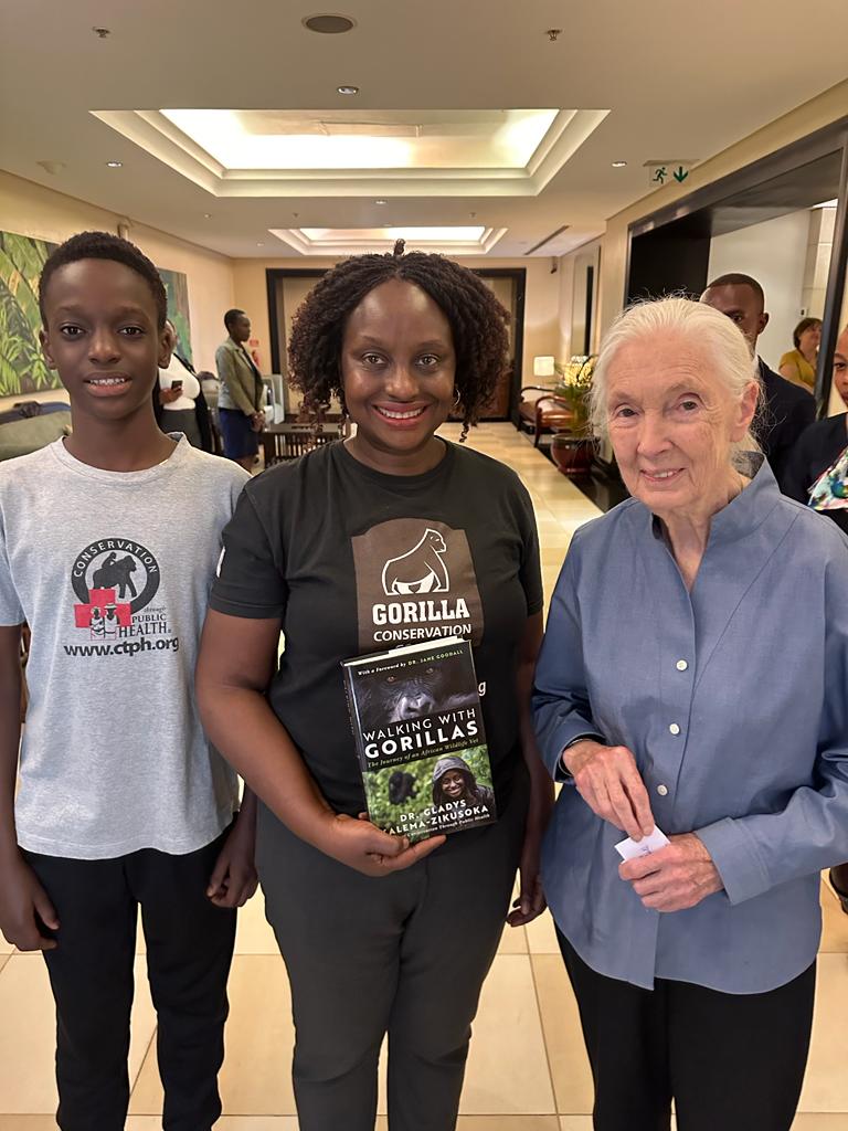 ‘She went beyond other scientists’: Goodall, Gladys Kalema and her son