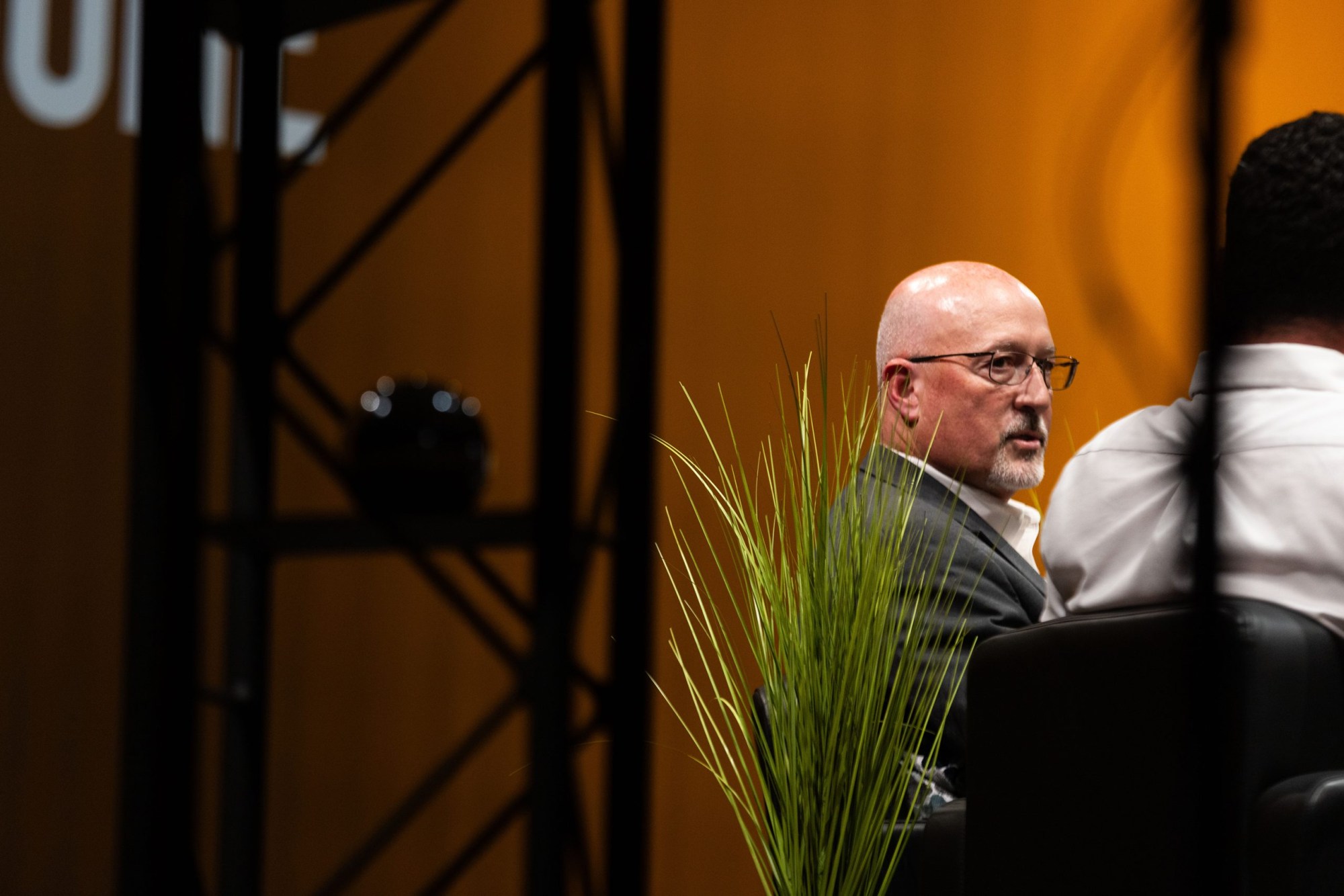 Rusty Moore, general manager and COO of Big Bend Telephone, at The Texas Tribune’s Rural Symposium in San Antonio on Nov. 14.