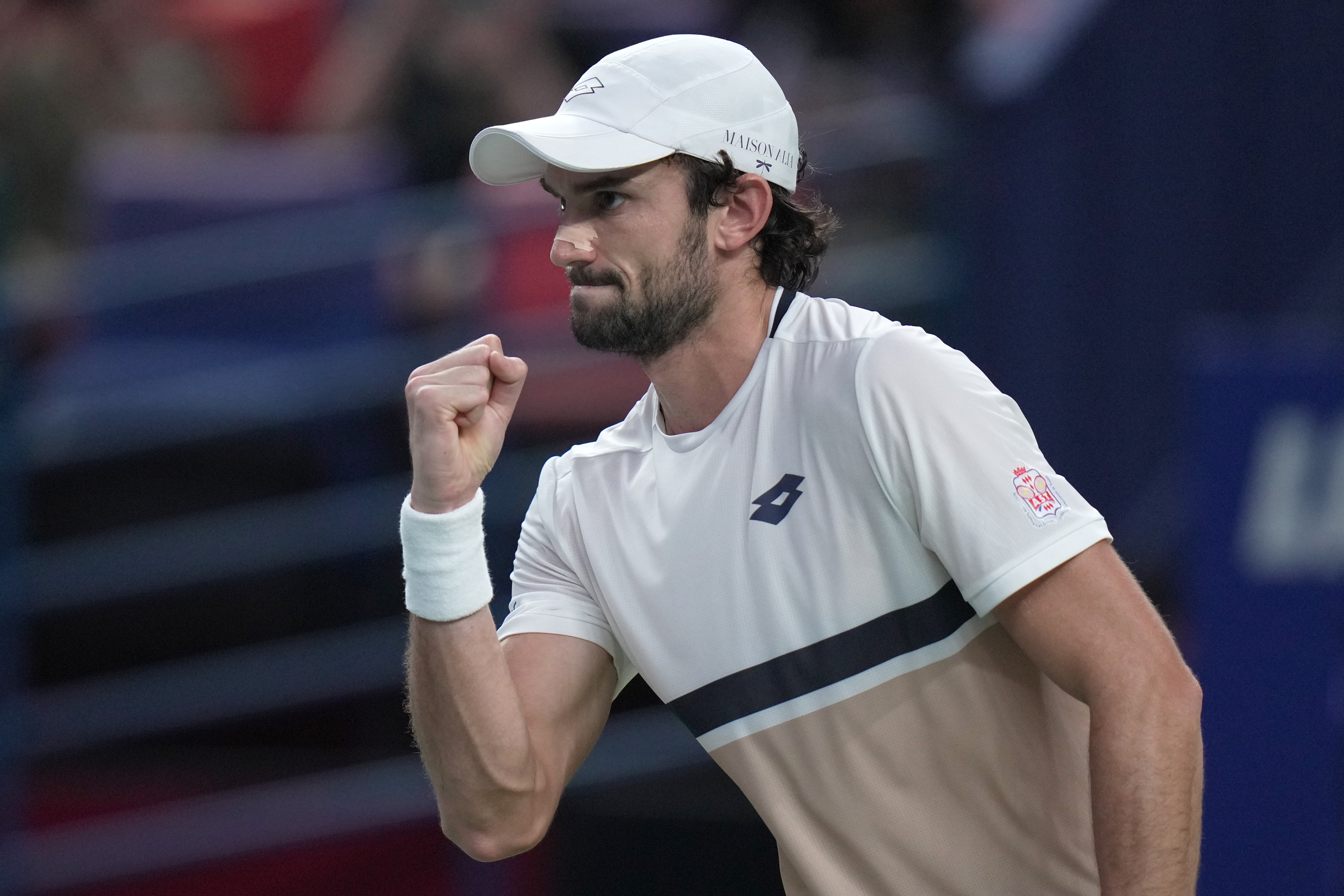 Vacherot took charge as he battled from a set down for the sixth time in nine wins