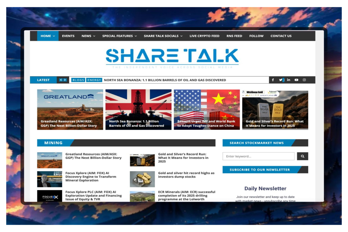 Share Talk Weekly Stock Market News Review, Sunday 19th October 2025