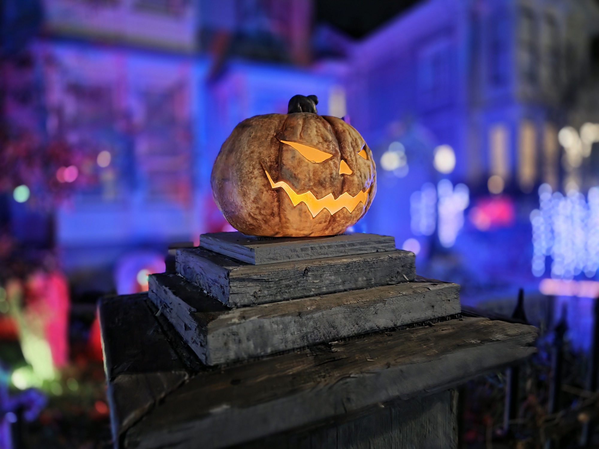 Halloween pumpkin portrait by Galaxy S25 Plus