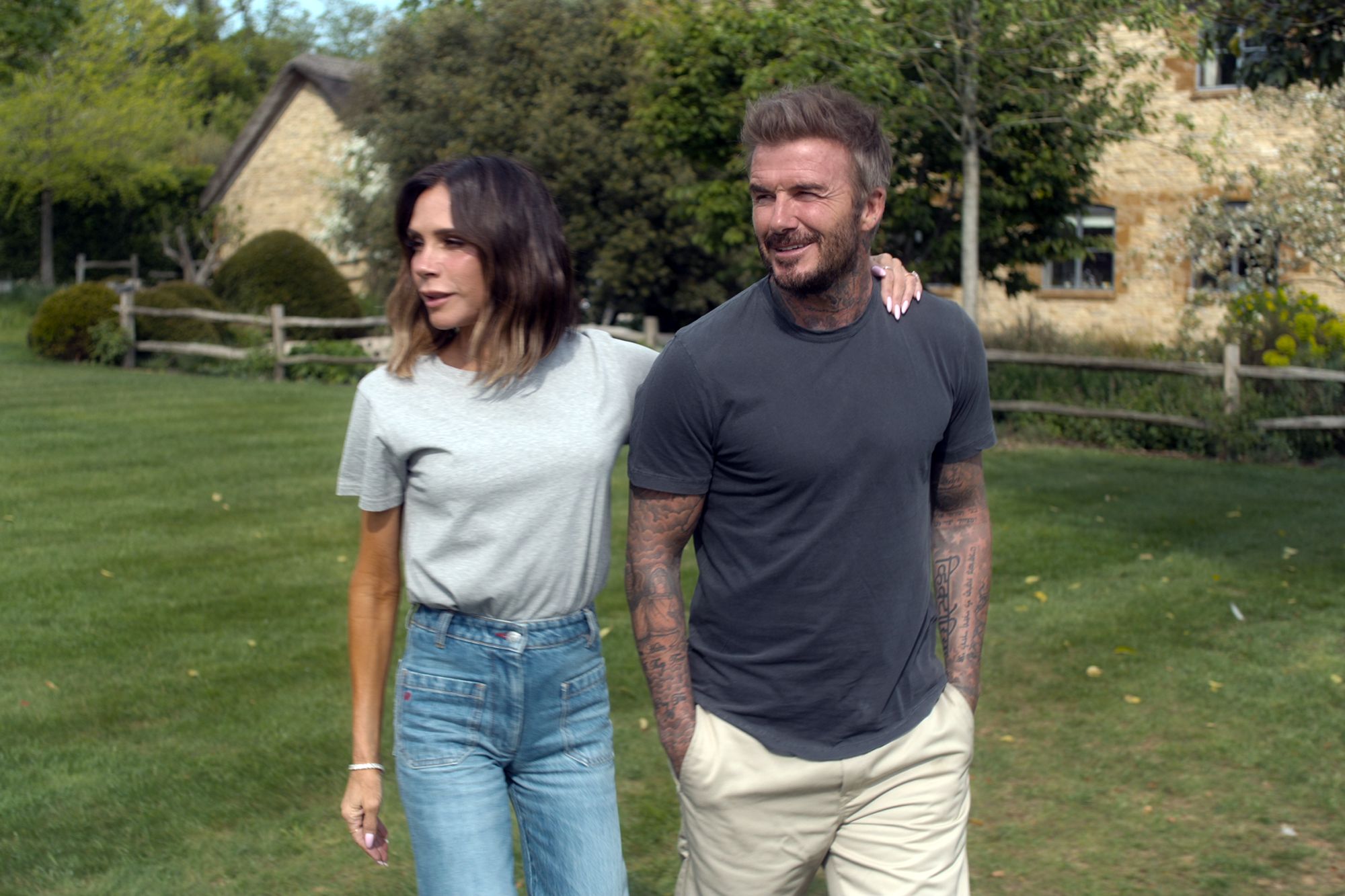 Victoria Beckham dishes out endless public displays of affection upon her husband, David