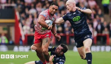 Leigh Leopards playing Wigan Warriors in Super League in July