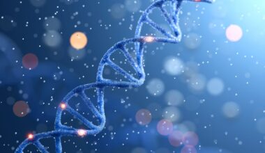 Blue Dna Spiral Double Helix