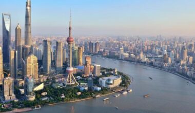 Lujiazui area in Shanghai Photo:Xinhua