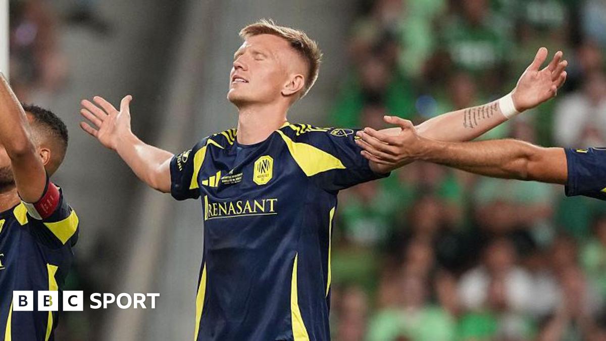 Sam Surridge celebrates