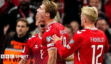 Denmark vs Greece LIVE: UEFA World Cup qualifiers team news, updates, stats & head-to-head