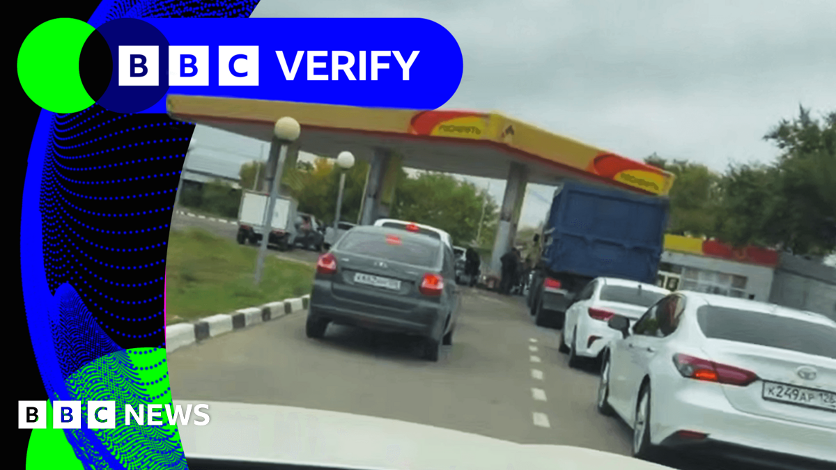 BBC Verify Live: Assessing the impact Ukrainian strikes are having on Russia's fuel supplies