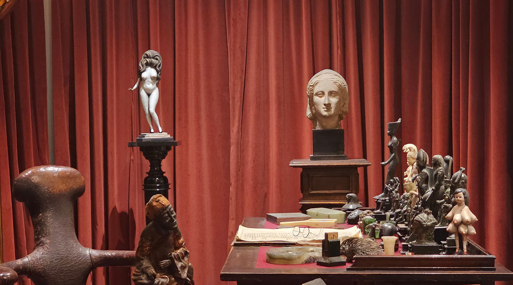 Contemporary art exhibition vanishes within Freud’s antique-filled museum