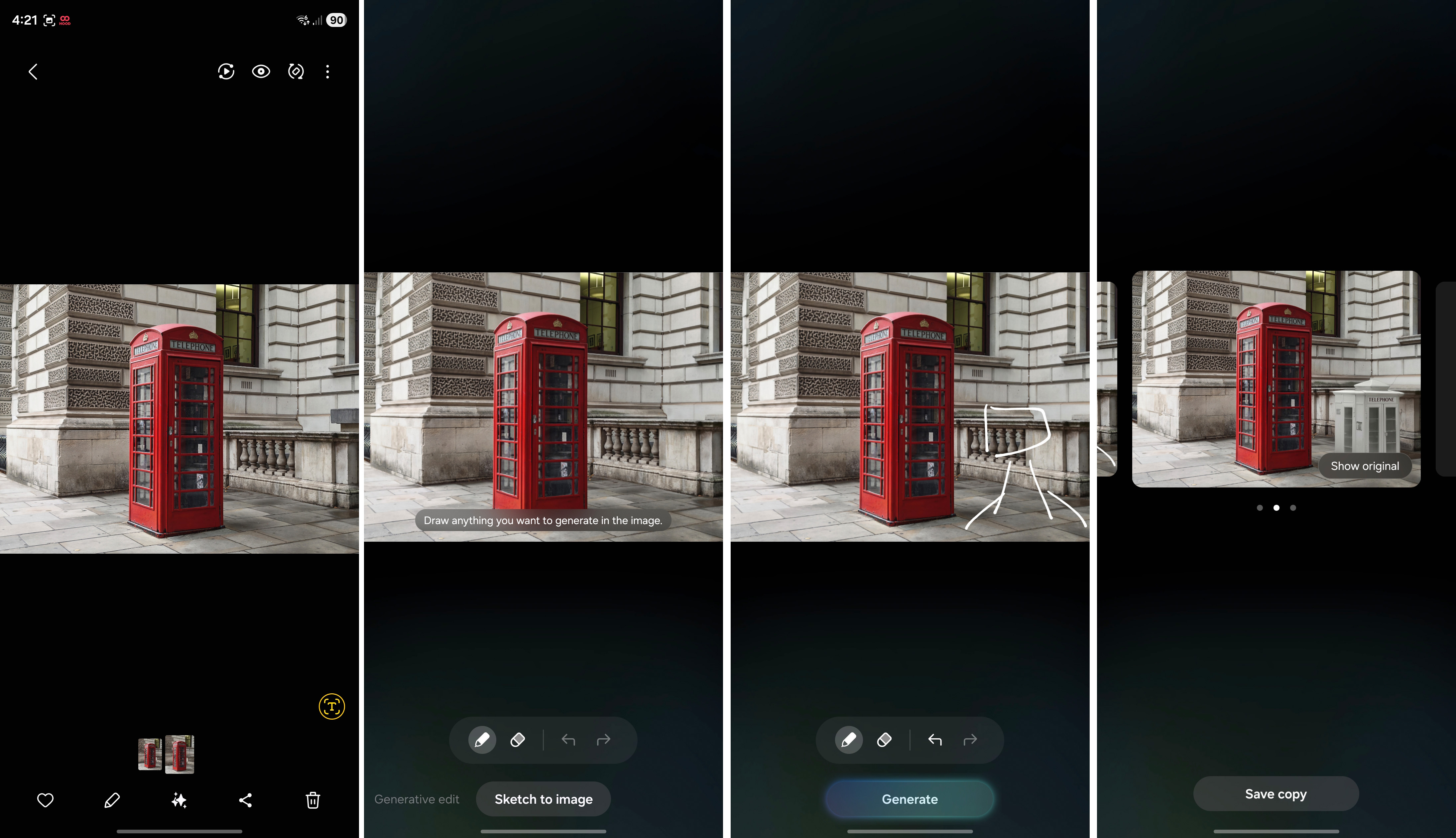 Sketch to image in Galaxy AI