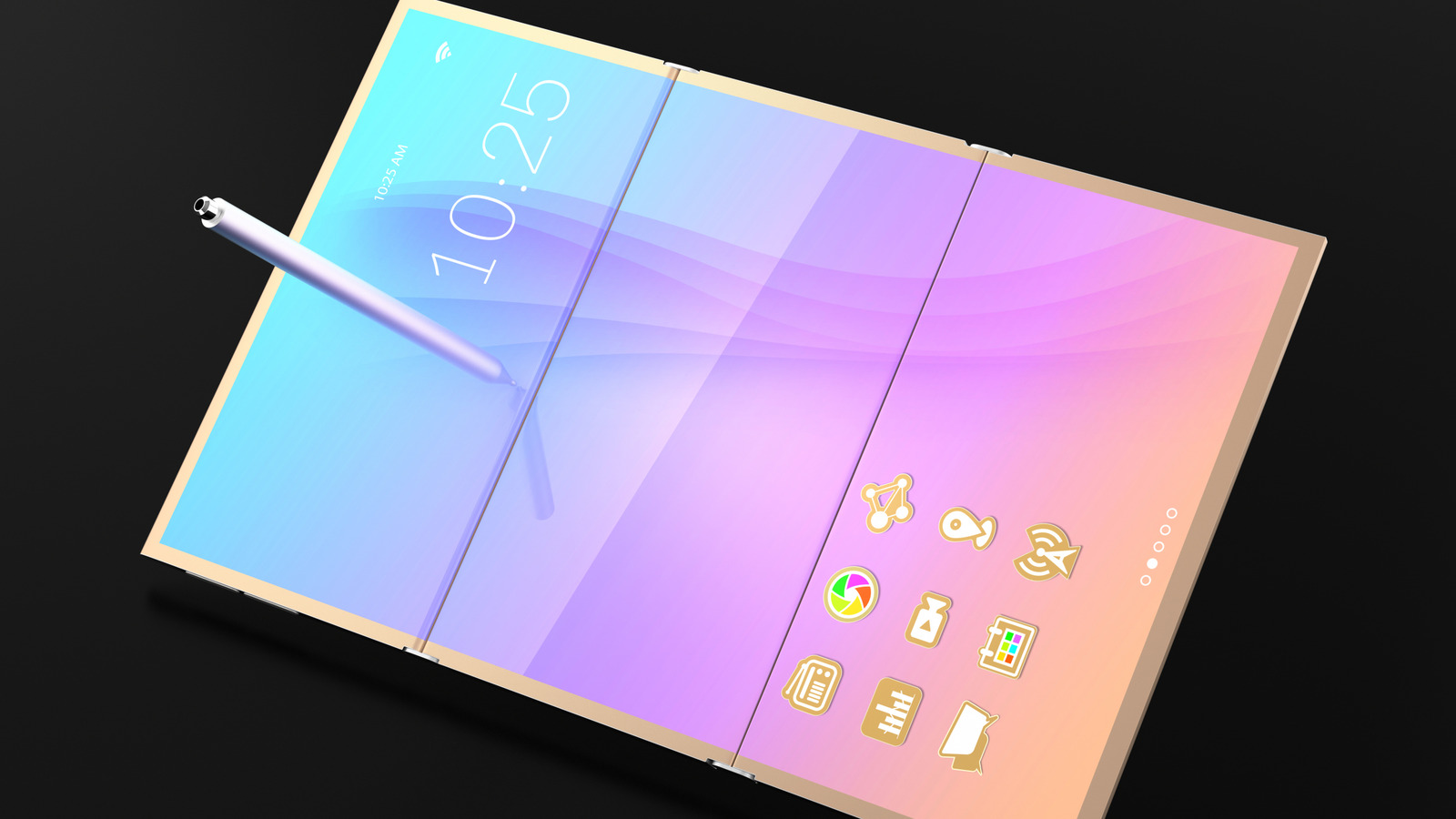 Leaked Patent For Samsung's Trifold Phone Reveals Three Batteries Inside