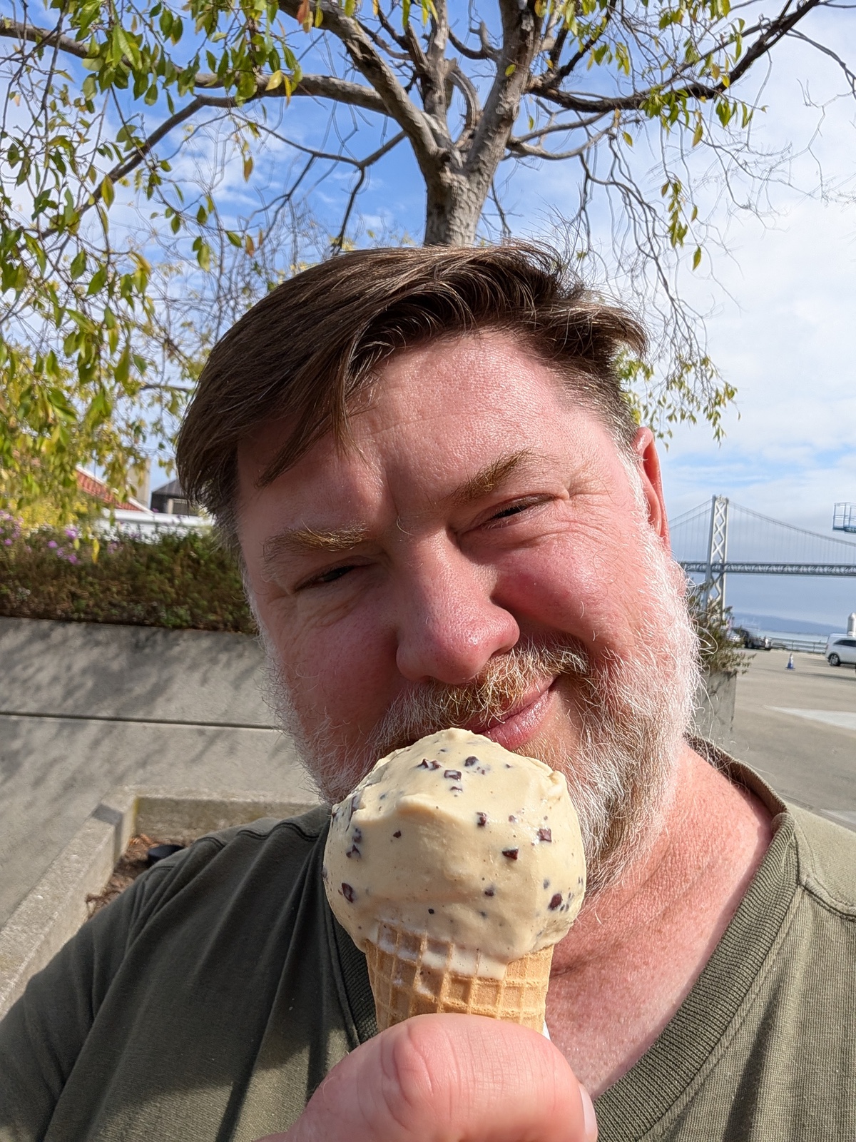Pixel 10 Pro selfie with ice cream