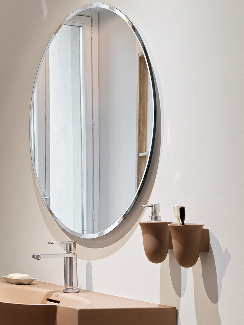 mocha mousse, pantone color of the year 2025, matches LAUFEN bathroom design
