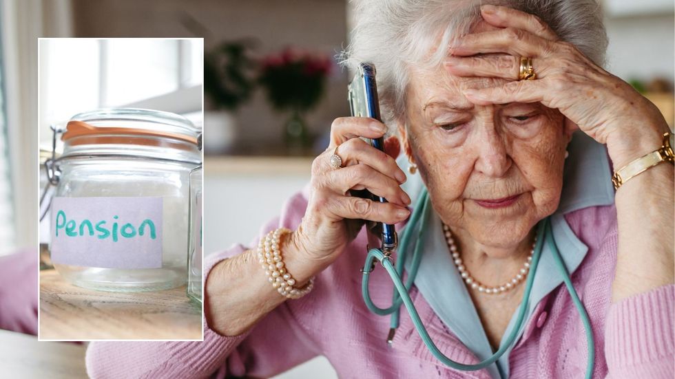 Pensioner worried and empty pension pot