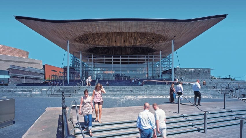 The Senedd parliament building