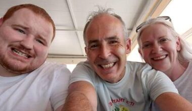 (L-R) Evan O'Connor and his parents Mark and Louise O'Connor were found dead at their home. Pic: PA/Police