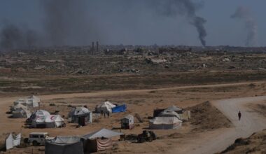 Gaza City has been under constant attack. Pic: AP