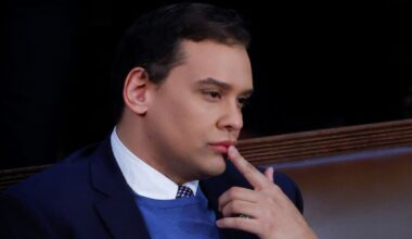 George Santos in the House of Representatives in January 2023. Pic: Reuters