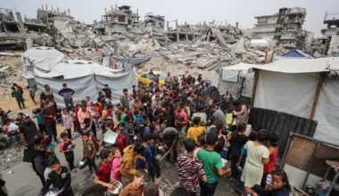 The rubble of Gaza City. Pic: Reuters/Mahmoud Issa