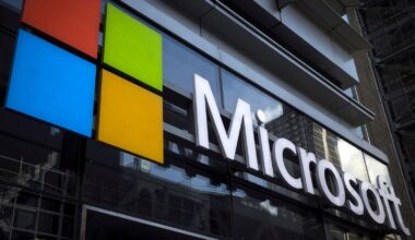 Microsoft logo file image. Pic: Reuters