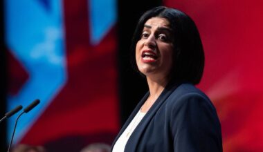 Shabana Mahmood replace Yvette Cooper as home secretary last month. Pic: PA