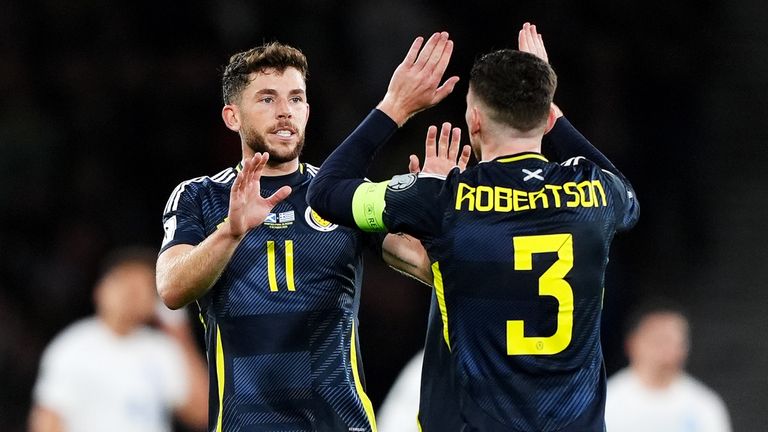 Ryan Christie equalised for Scotland minutes after coming on 