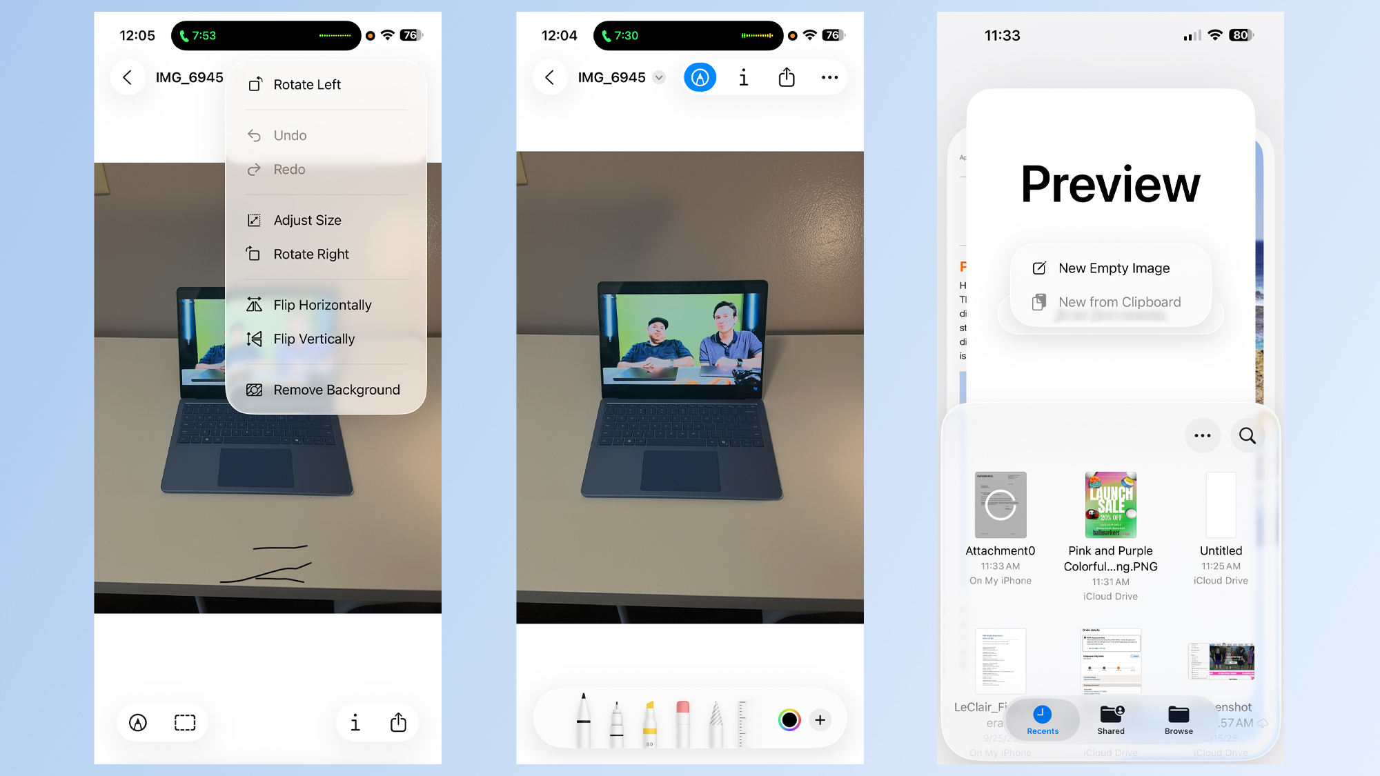 Apple Preview app screenshots