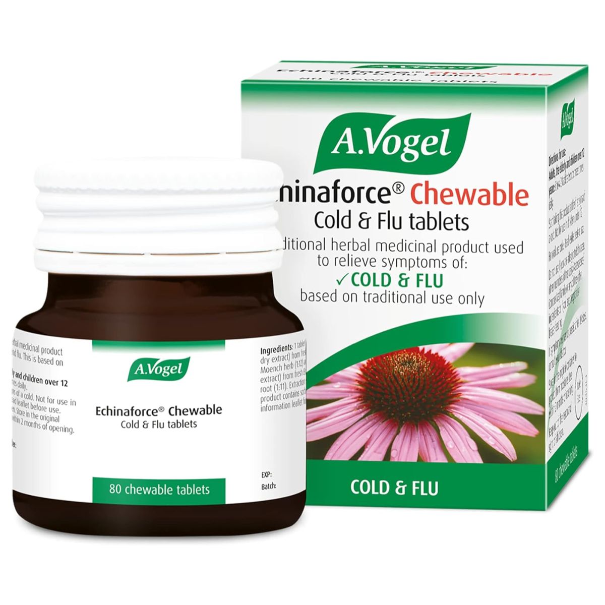 A.Vogel Echinaforce Chewable Cold &amp; Flu Tablets