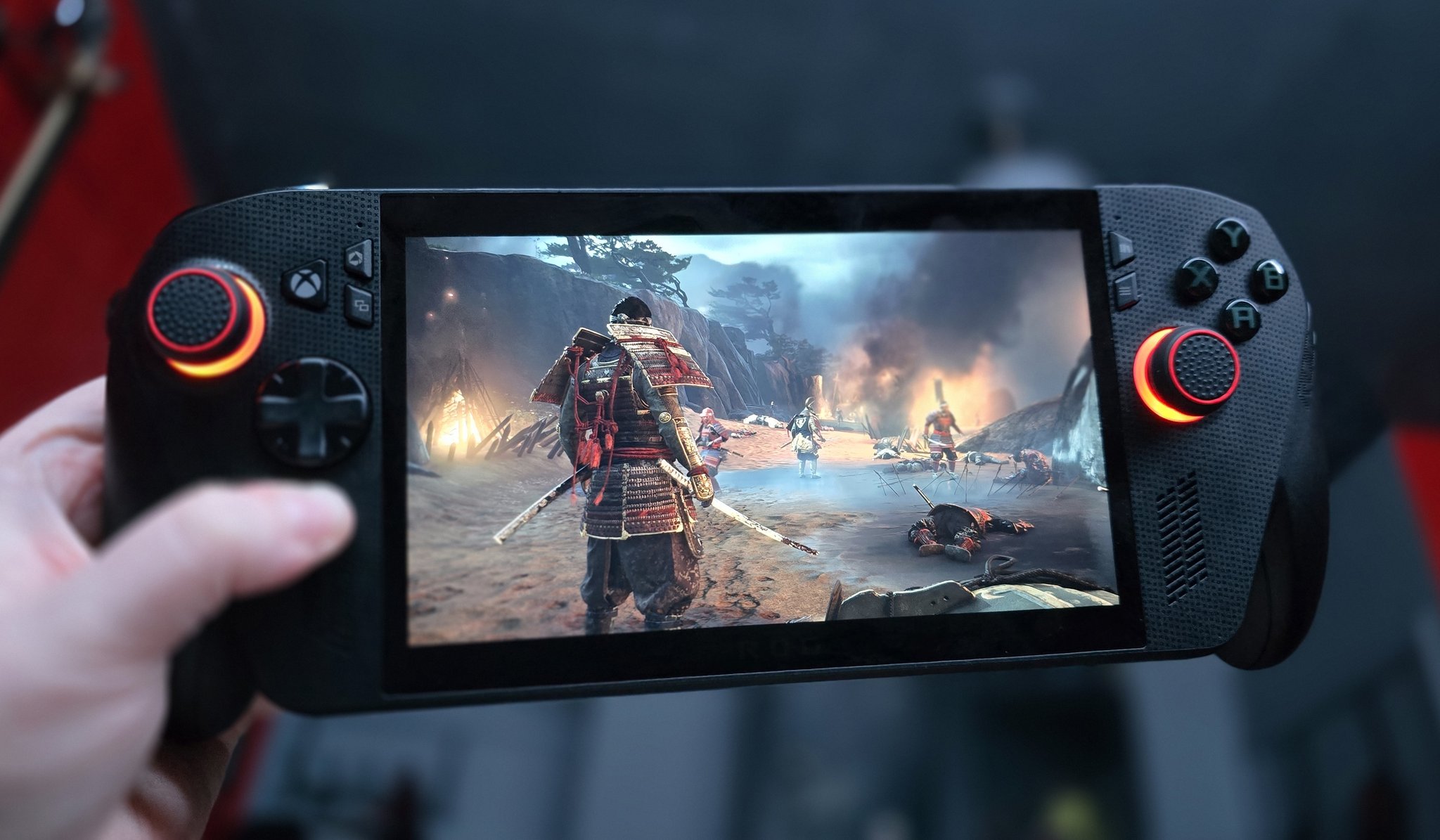 Xbox Ally X with Ghost of Tsushima